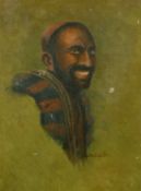 George Copcutt (19th Century), a pair of oil on canvas head studies of North African Gentlemen,