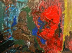 Hans Zern Zeroo (b.1943) German, A untitled abstract composition, oil on board, signed and