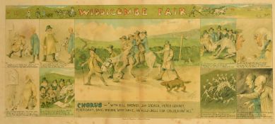 A print of Widdicombe Fair published by John Harrap and son, 9