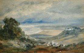 Attributed to Elijah Walton, F.G.S. (1833-1880) North African Nomads' Camp, watercolour and body