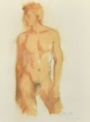 Bill Peak, 'Michael # 32' study of a male nude, pencil and watercolour, signed and dated 2.12.83,