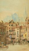 A. Cardinal (19th Century), a view of Metz, and another similar by the same hand, watercolour,