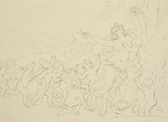 Attributed to Edmund Thomas Parris, 'Pride of the morning', pen and ink with touches of pencil, 9.