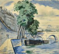 Alan Dent Wilson (b.1923) Canadian, A continental canal scene and another by the same hand,