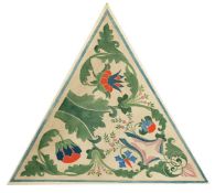 Dorothy Coombes, A small collection of designs for tiles in the Arts and Crafts style, watercolours,