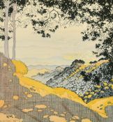 Gladys Peto (1890-1977) British, 'View from Dalhousie (Himalayas) towards the Plains',