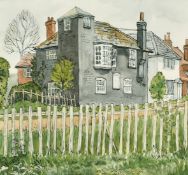 Brenda Johnston (b.1930) British, 'The Watch House, Rye', watercolour, signed and dated 1975,