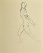 Circle of Nina Hamnett, A collection of sketches in pencil or ink of male nude body builders,