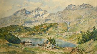 Frederick Fitzgerald (1869-1944), a view of a mountain lake, 7