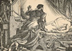 After Augustus Frederick Sandys, A collection of wood engravings, (from a publication), sizes from