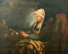 Laloue (Early 20th Century) French School, 'Etude de Vielle Ferme', oil on canvas, 18