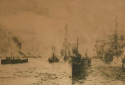 After Wyllie, A print of Victoria Victrix, 1st February 1901, 18