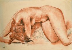 Derrick Sayer (1917-1992), a collection of life drawings, conte, mostly signed, and one monoprint,