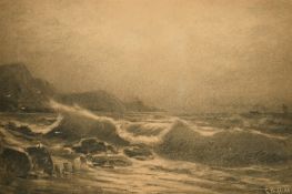 George Sheffield (1839-1892) A coastal scene, 11