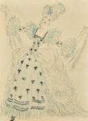 Early 20th Century, an unframed costume design, 14