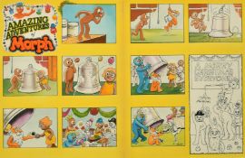 Bill Mevin (1922-2019) British, The Amazing Adventures of Morph, The Bell, A group of 11 drawings