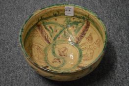 An early eastern painted pottery bowl.