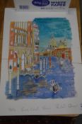 Grand Canal, Venice a quantity of prints unframed.