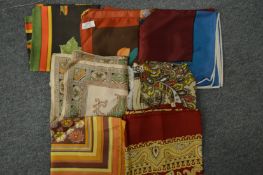 Various head scarves.