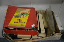 A boxed Trix twin railway set and similar items.