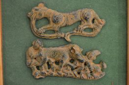 Bronze amulets.