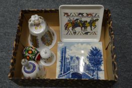 Collectable china to include table bells.