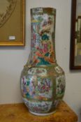 A large Chinese Canton vase.