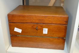 A mahogany sewing box / writing slope.