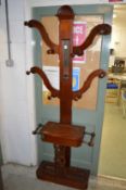 A Victorian mahogany hall stand.