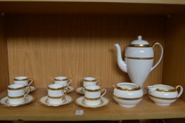 A Wedgwood gilt decorated coffee service.