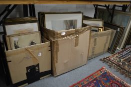 A large quantity of paintings and prints.
