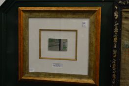 Damien Hirst VIP drink's mat, framed and glazed.