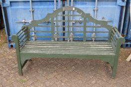A Lutyens style garden bench.