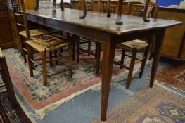 A good rustic elm plank top table.