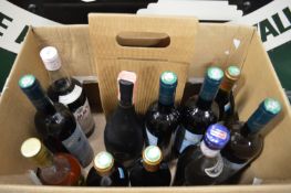 Various wines and spirits.