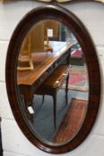 An oval mirror.