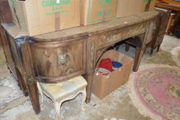 A large Georgian mahogany sideboard (AF).