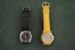 Two watches.