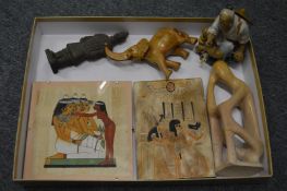 Egyptian, Chinese and other decorative items.