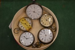 Silver pocket watches etc.