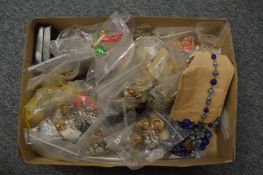A large quantity of costume jewellery.