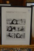 Tim Marwood, an original illustration for Thomas the Tank Engine.