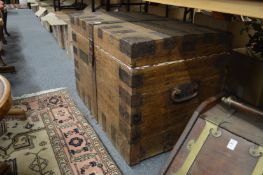 An oak silver chest belonging to Lord Alex George Russell, Rifle Brigade.