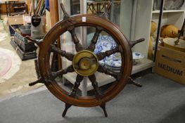 A good ship's wheel.