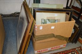 Various paintings and prints.