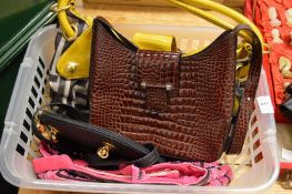 A selection of ladies' handbags.