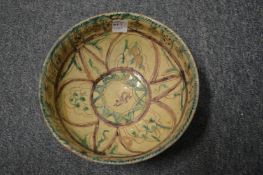 An early eastern painted pottery bowl.