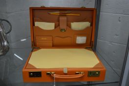 A good leather writing case.