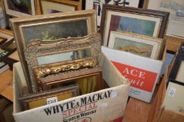 A good collection of oil paintings and other items.