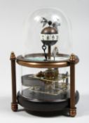 A NOVELTY AQUARIUM TABLE TOP CLOCK 6ins high.